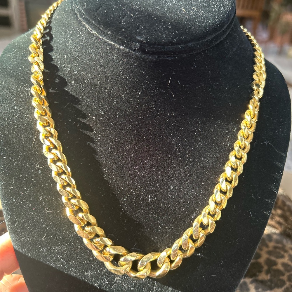 Faux Gold Chunky Chain Necklace